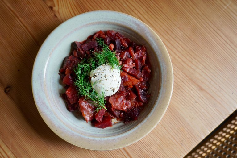 My first Ukrainian borscht of the year