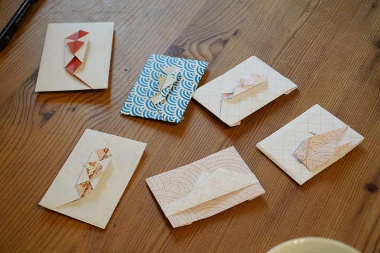 Handmade Japanese money envelopes