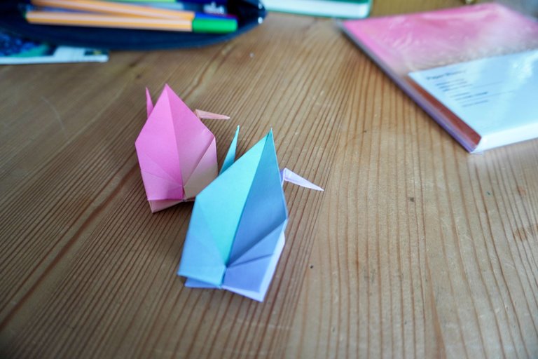 A crane I folded during a break like meditation