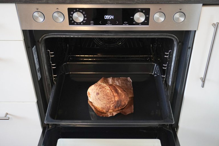 A funny-looking sourdough loaf