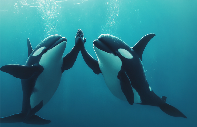 Orcas high five.png