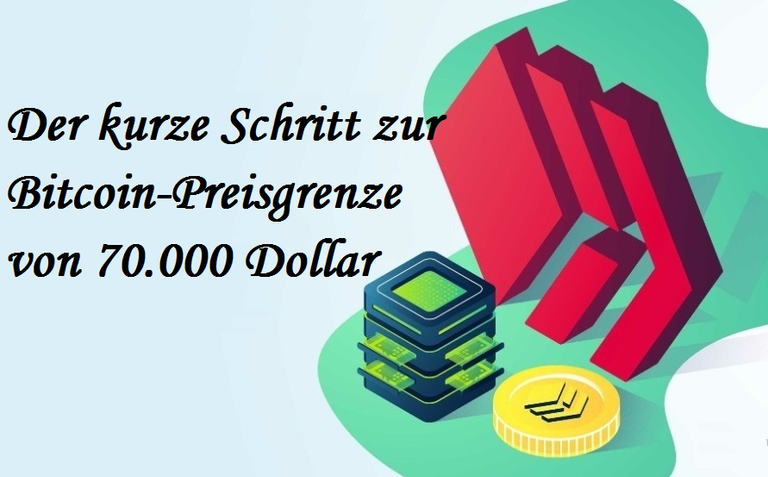 Der kurze Schritt zur Bitcoin-Preisgrenze von 70.000 Dollar