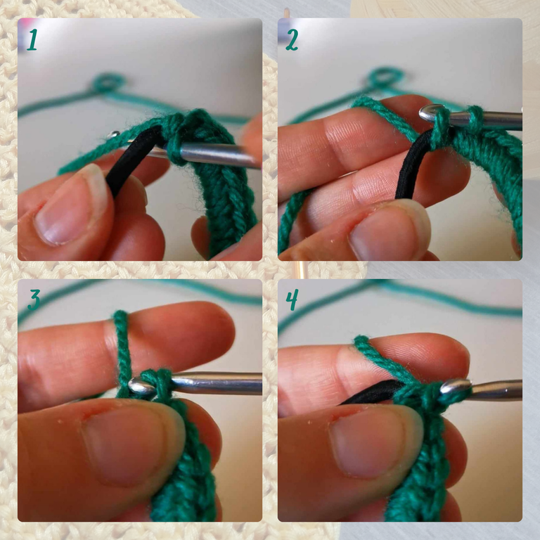 Single crochet around elastic.png