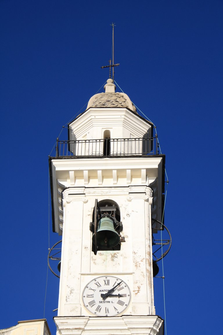 The bell tower of the church of Santa Giulia