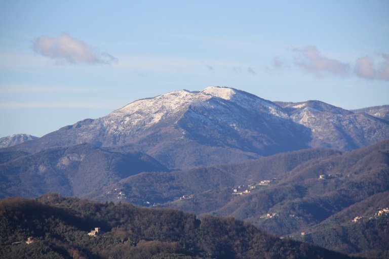 Snow near Chiavari... 