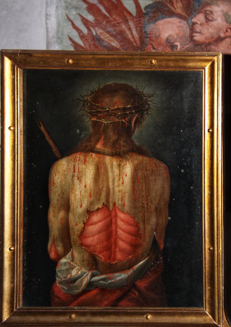 Christ flagellated - rear view