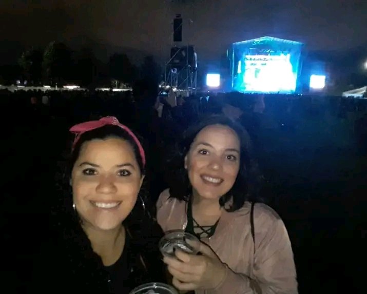 With my cousin at colombians "Rock al parque" festival back in 2018