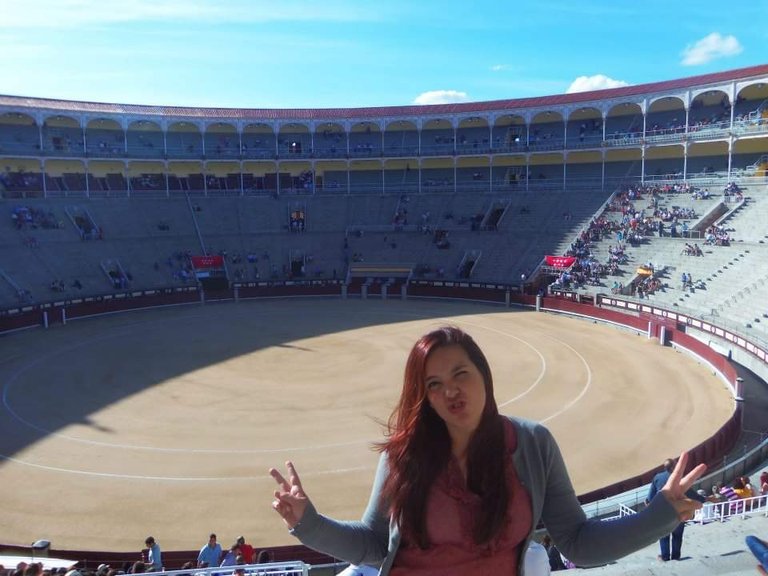 Me, being the most millenial person in Las Ventas - Madrid 2012