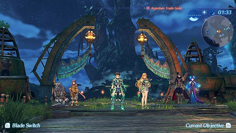 screenshot from handheld mode in Xenoblade Chronicles 2