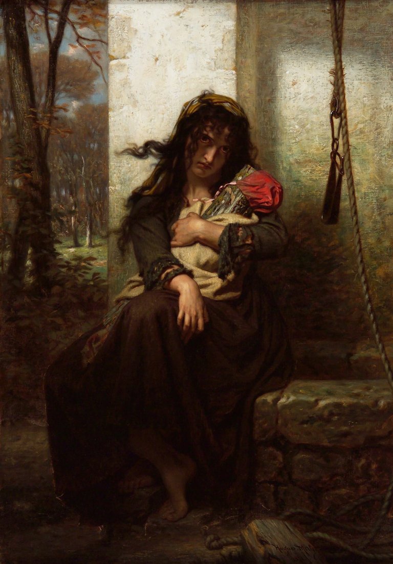 Hugues_Merle_-_The_Lunatic_-_Arnot_Art_Museum.jpg