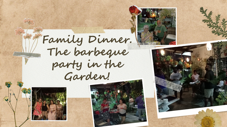 Family Dinner. The barbeque party in the garden.png