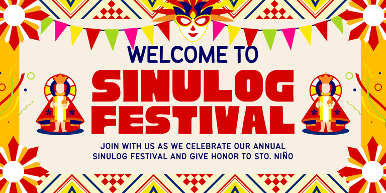 Bright Yellow Red Bold Festive Sinulog Festival Welcome Banner.png