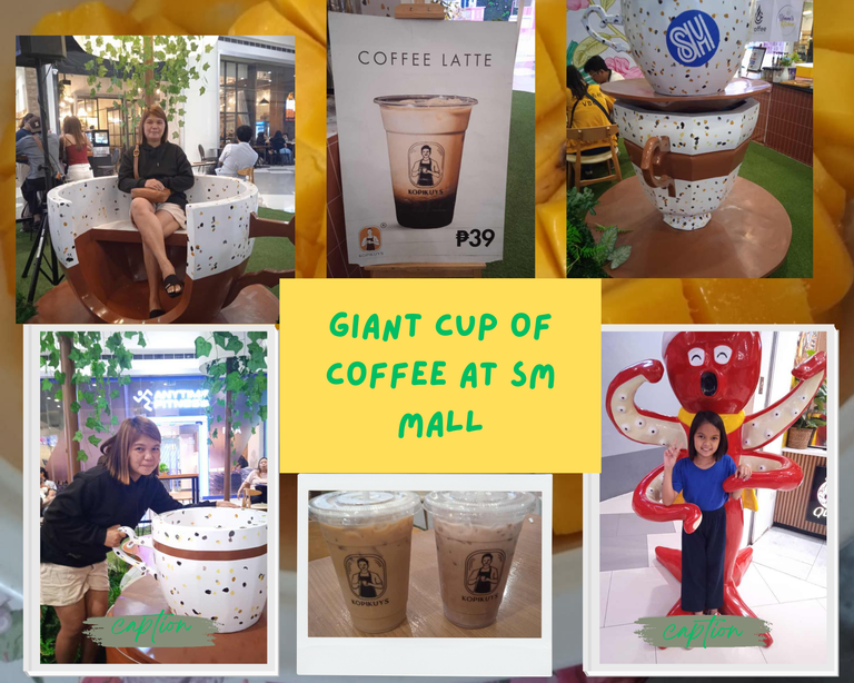 SM Mall Cafe with the Giant Coffee Cup : Unpleasant Coffee Review at Cafe Stalls Inside the Mall