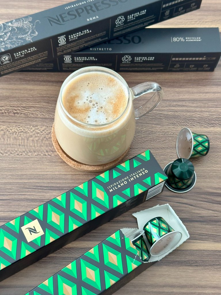 Hot latte with another nespresso limited edition capsule earlier this summer