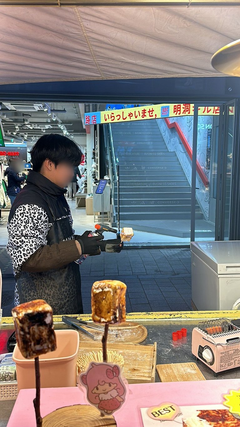 Marshmallow food stall