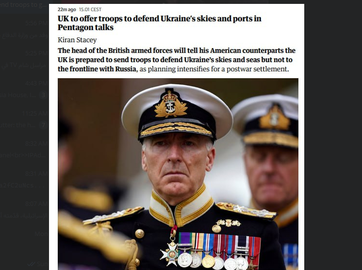 British chief of forces heading to Pentagon about Ukraine.png