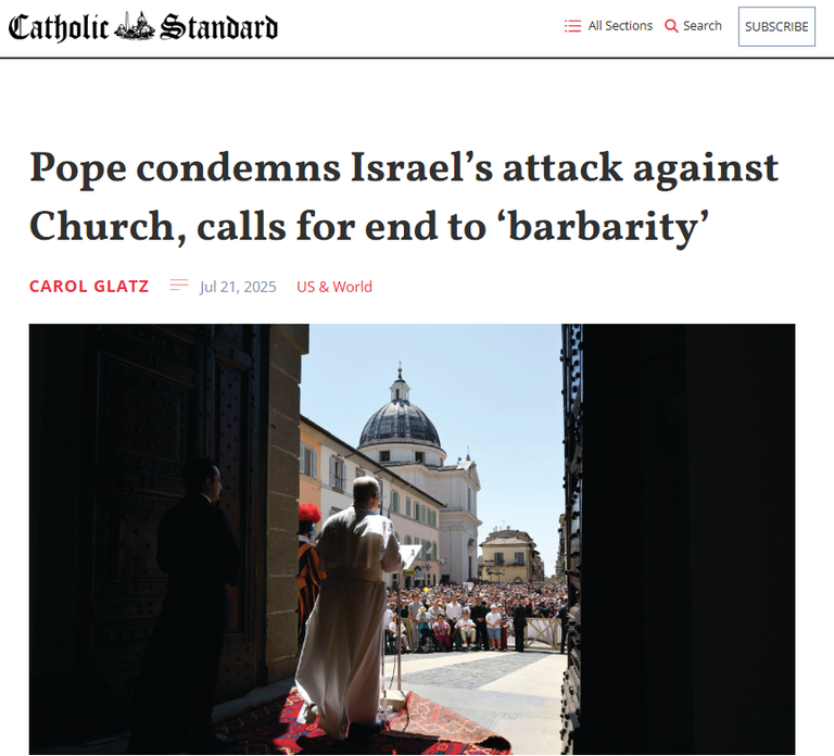 Israel bombs last church in Gaza.png