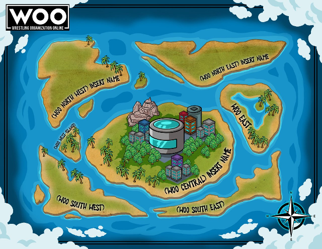 The map of the WOO Lands