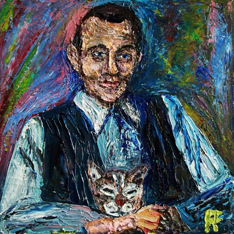 forrest_louis_ferdinand_celeine_and_his_cat_bebert_oil_on_wood_10x10_web_2024.jpg