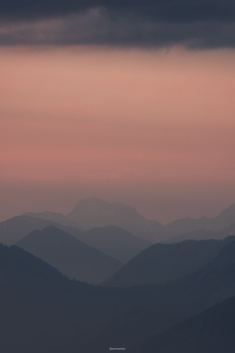 Mountain Layers under dark Skies by ArtMentor