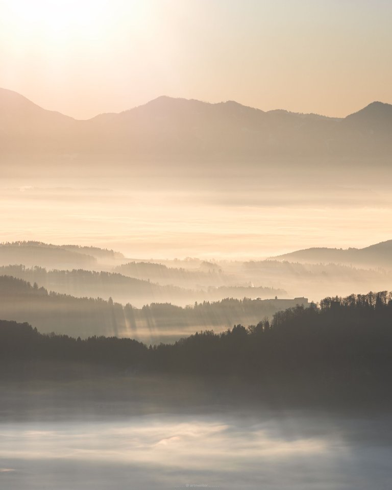 Misty Winter Sunrise by ArtMentor