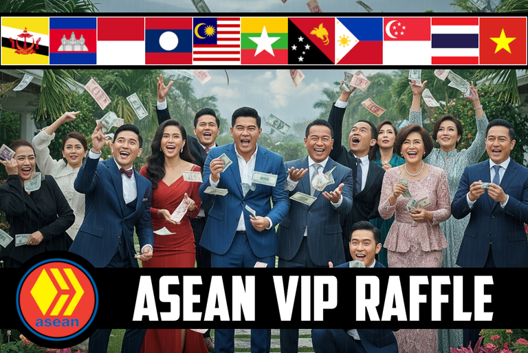 🎟️ ASEAN Hive VIP Delegator Raffle 🎰 Week #205 🤑 Rewards Are Raining Down 🤑