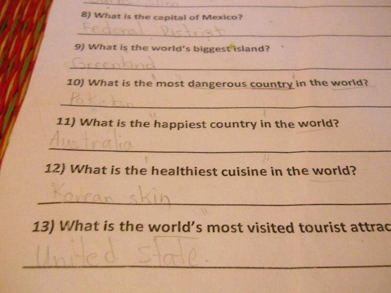 #Engrish from ESL Homework, Cambodia