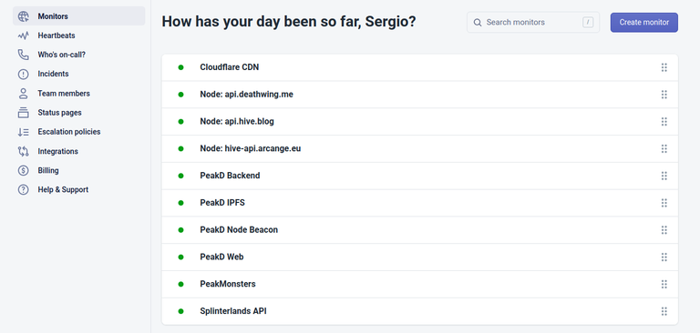 Better Uptime Configuration Dashboard