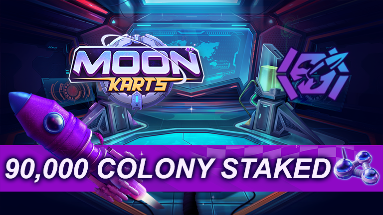 Finally 90,000 COLONY staked in Arcade Colony
