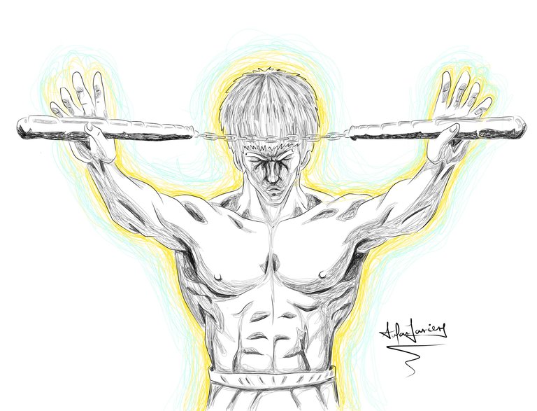 Dibujando a Bruce Lee (arte digital) 🥋 ESP-ENG 