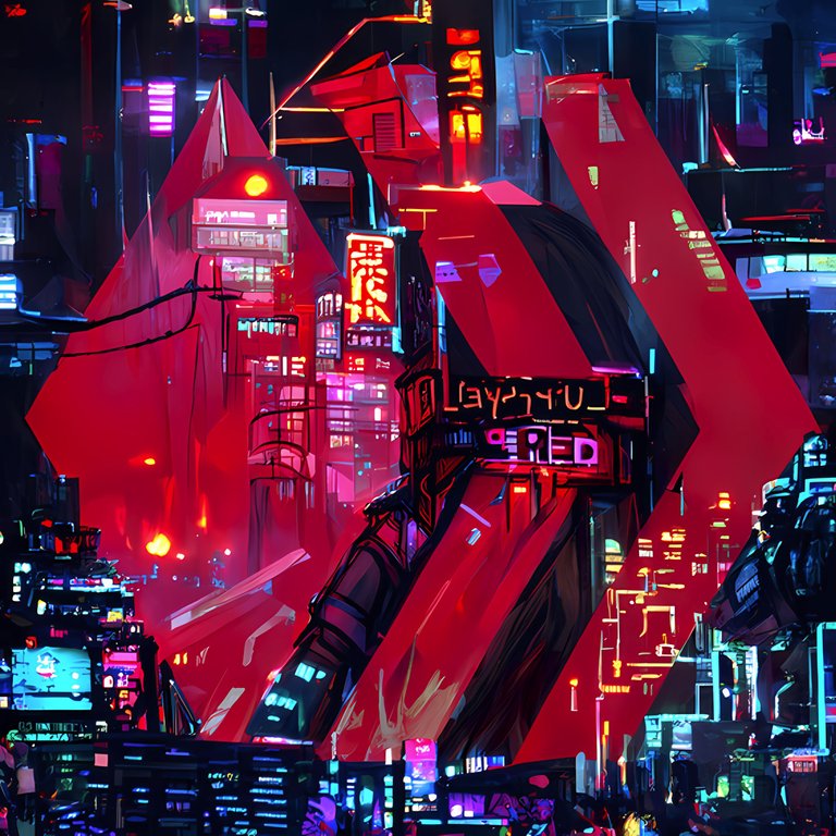 cyberpunk cityscape with large red glowing sign 9_text -5 [Disco Diffusion v5.1 ViT-B32 ViT-B16 RN50] 505064725.png-upscaled.png