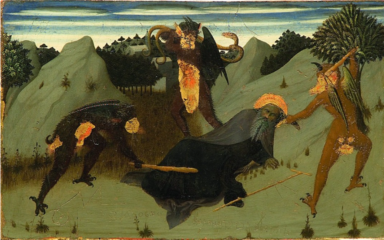 SAINT ANTHONY TEMPTED BY DEVILS