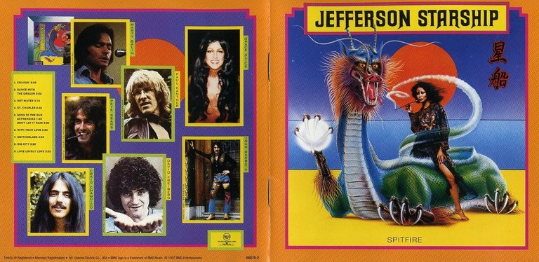 Jefferson Starship - Spitfire (1976) booklet