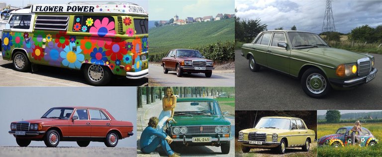 Cars in the 70s - from Flower power vans to Mercedes & commie cars