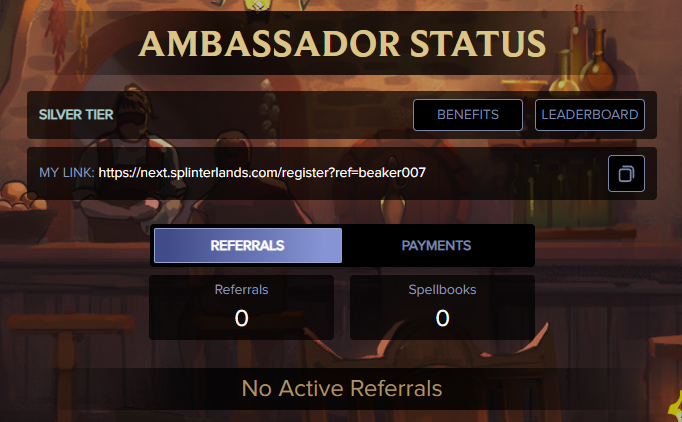 My Ambassador status