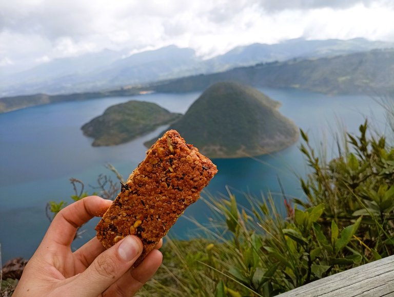 Random pick to break up the long texts. This is a picture I took to promote our granola bars, while hiking around the Cuicocha-Crater-Lake. I walked it a few times, since it's very close to us. Usually, it's a 4-5h hike. My record is 3h15min - that was with my mom, who was 65 years old and she was the one leading the charge the whole time...