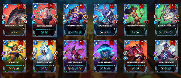 Rare is looking good! Next season I might still have to buy all 100 cards, as the Megalodon needs 10 more copies. If lucky, I'll get those within the 100. If not - another season. And most rare cards are good enough to have another high copy for Survival, so it's okay.