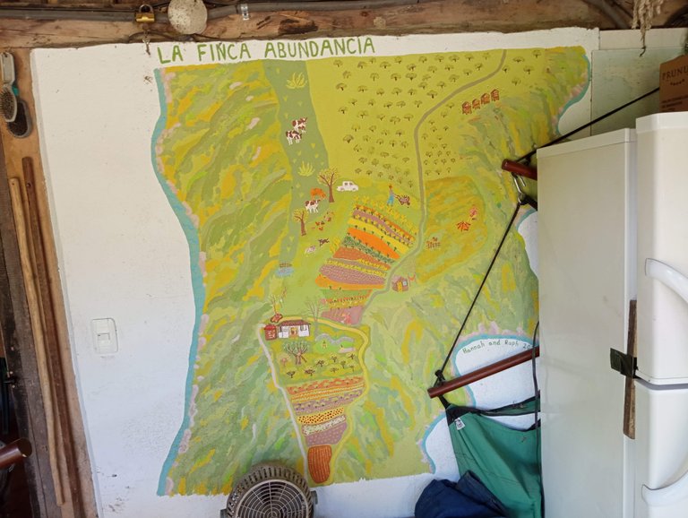 Volunteers drew this map for him. The way up is almost as steep as the wall with its 90° incline.