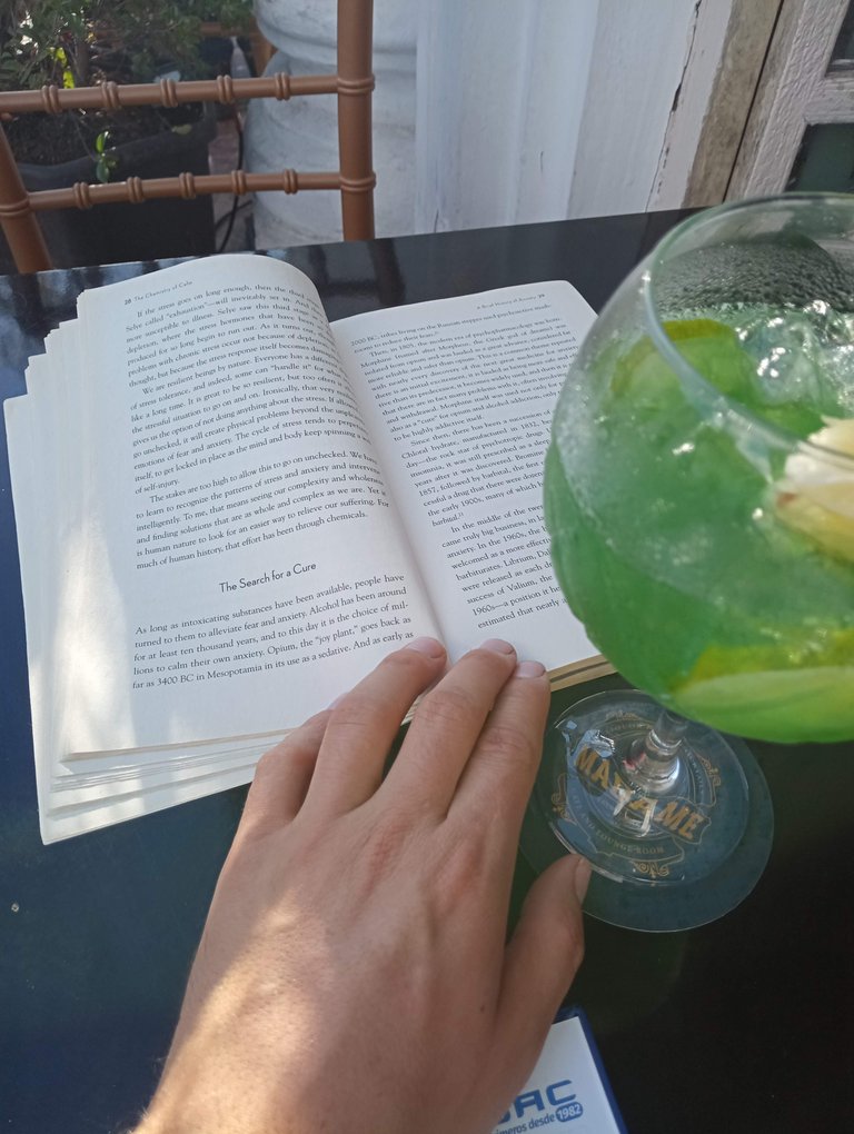 Irony. I was reading a book about Burn-Out, and just when the chapter about tendency to intoxicate oneself started, my huge cocktail arrived.
