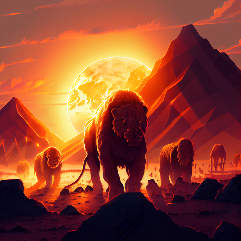 Beggars_A_herd_of_lions_in_the_savvanah_a_large_setting_sun_wit_19b4233b-bd74-4723-a087-256ec64f74ed.png