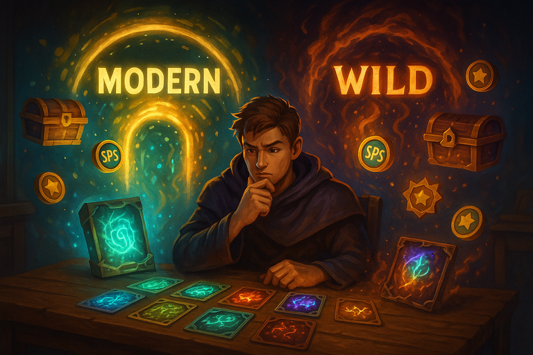 20250831_2235_Choosing Splinterlands Path_simple_compose_01k40haa41efhb2tvpyeftyd52.png