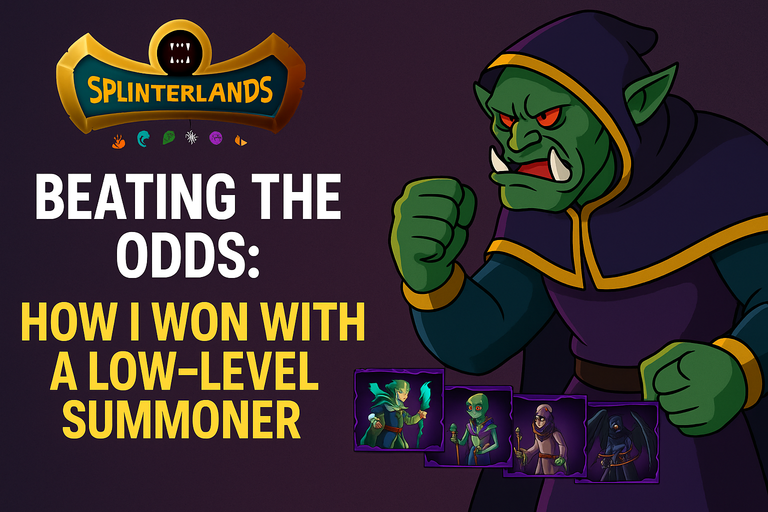 Beating the Odds: How I Won with a Level 2 Summoner in Splinterlands