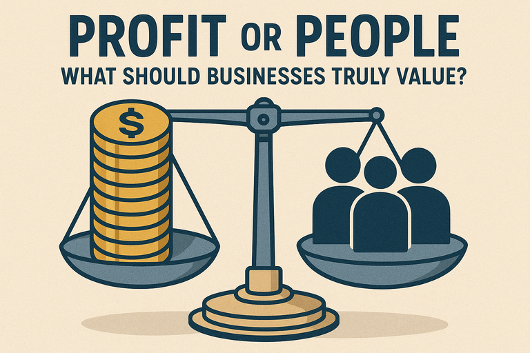 Profit or People: What Should Businesses Truly Value?