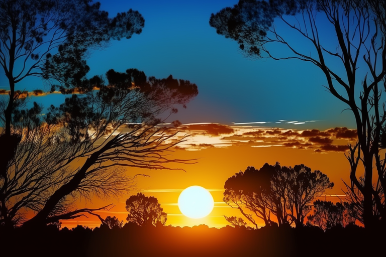 talidazolam_sarah_blingit_sunset_over_trees_blue_sky_at_top_and_8c25378e-7431-4995-b0cf-b2b5538d86f1.png