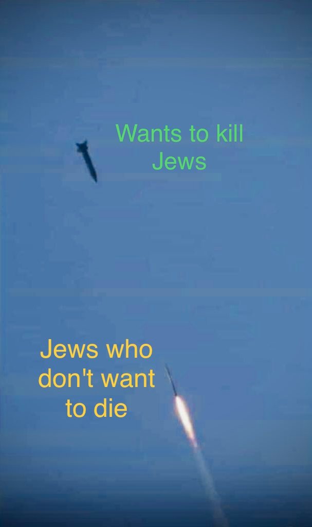 Wants to kill Jews vs Jews who don't want to die