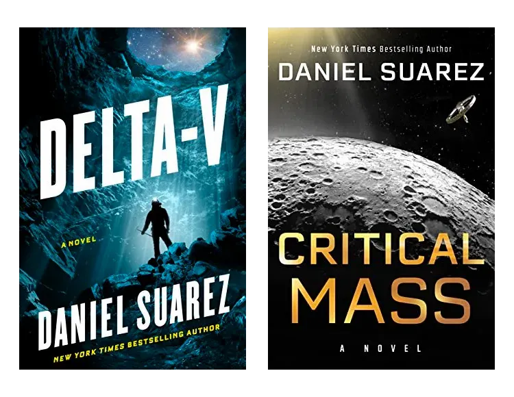 Book covers: Delta-V & Critical Mass
