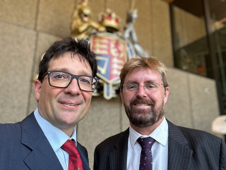 Andrew and Brian with the Court Crest