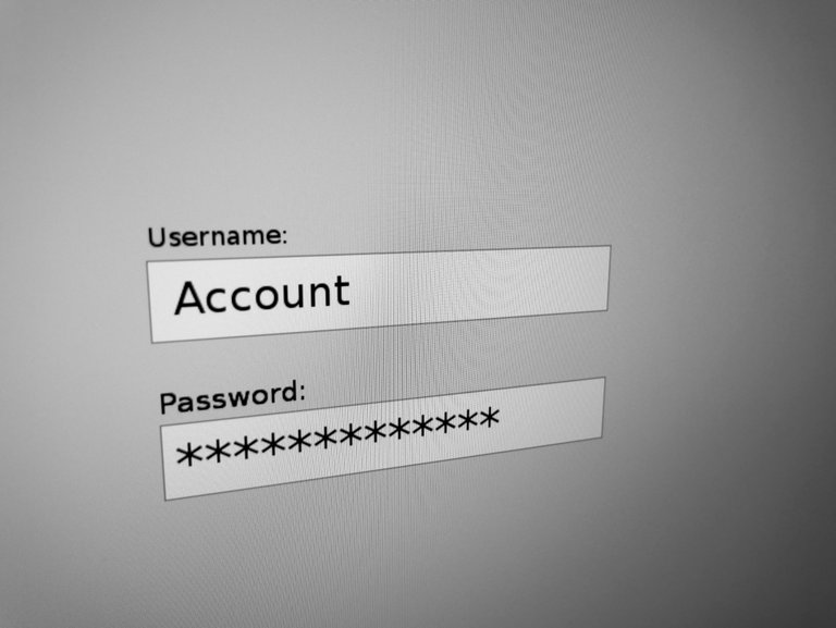 Username Password