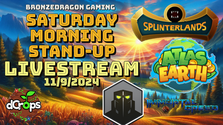 Splinterlands, Atlas Earth Live Stream, Saturday Morning Stand-Up.png