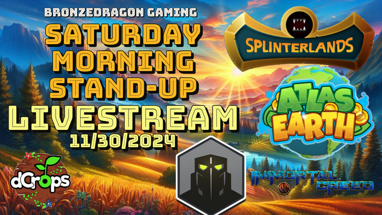 Splinterlands, Atlas Earth Live Stream, Saturday Morning Stand-Up (2).png